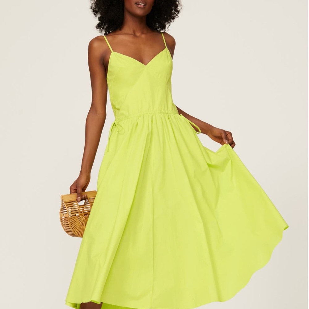 Jason Wu Collective Yellow Midi Dress. Sz 6